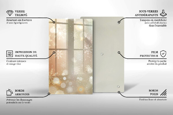 Kryt na indukčnú dosku Snehové vločky