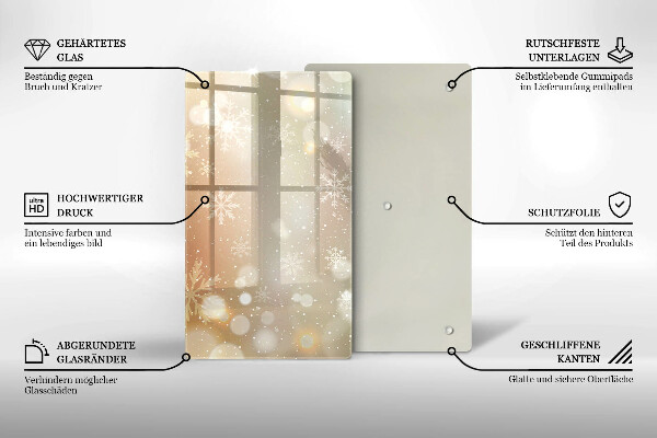 Kryt na indukčnú dosku Snehové vločky