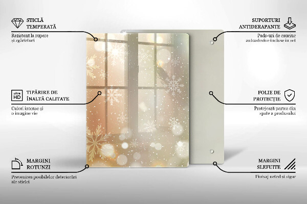 Kryt na indukčnú dosku Snehové vločky