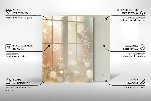 Kryt na indukčnú dosku Snehové vločky