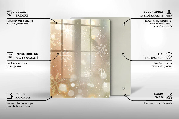 Kryt na indukčnú dosku Snehové vločky