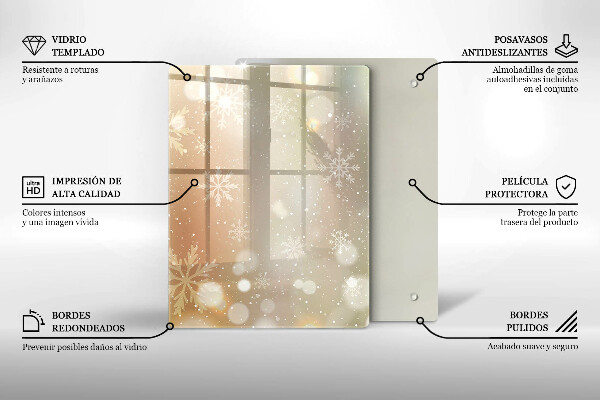 Kryt na indukčnú dosku Snehové vločky