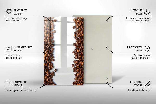Kryt na indukčnú dosku Kávové zrná