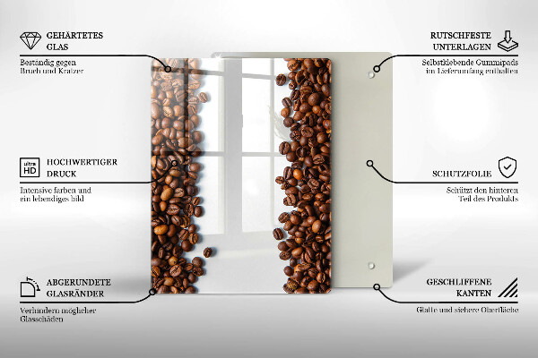 Kryt na indukčnú dosku Kávové zrná