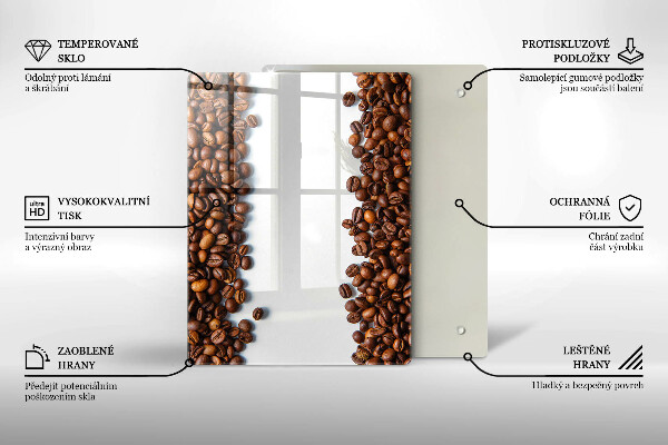 Kryt na indukčnú dosku Kávové zrná