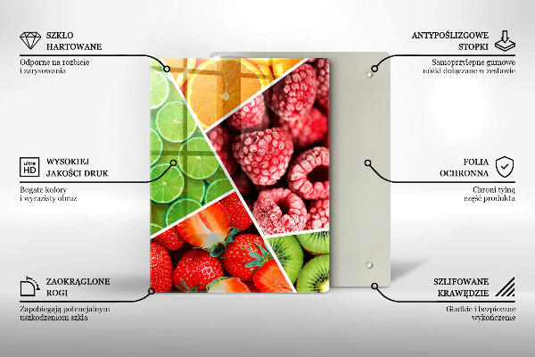Kryt na indukčnú dosku Farebné ovocie