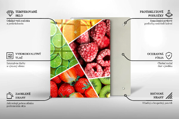 Kryt na indukčnú dosku Farebné ovocie