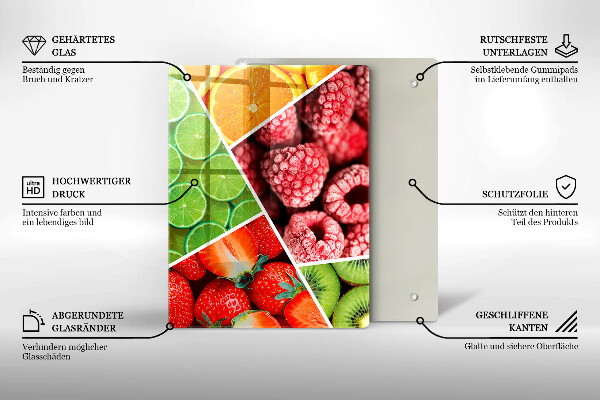 Kryt na indukčnú dosku Farebné ovocie