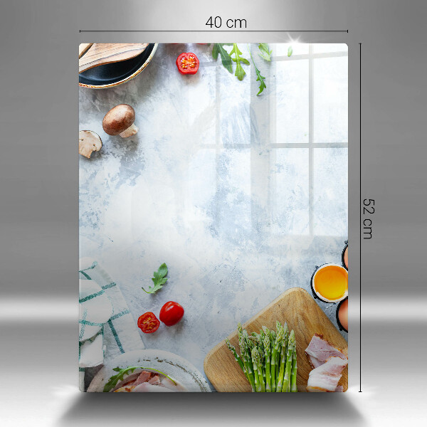 Kryt na indukčnú dosku Ingrediencie v kuchyni