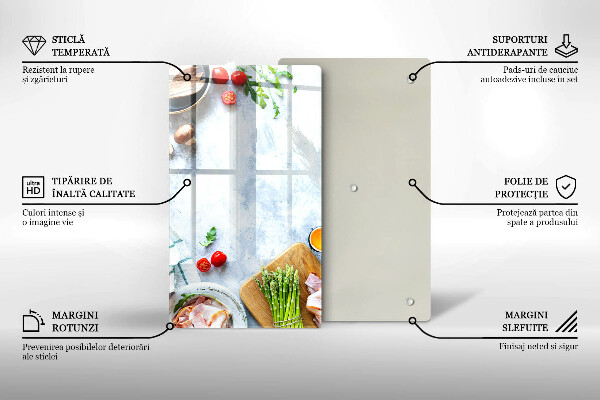 Kryt na indukčnú dosku Ingrediencie v kuchyni