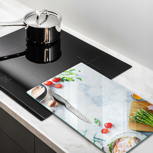 Kryt na indukčnú dosku Ingrediencie v kuchyni