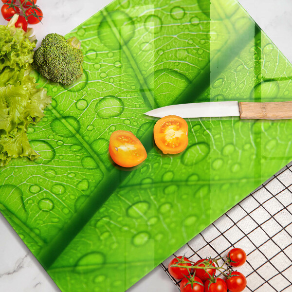 Kryt na sporák Detailný záber na list