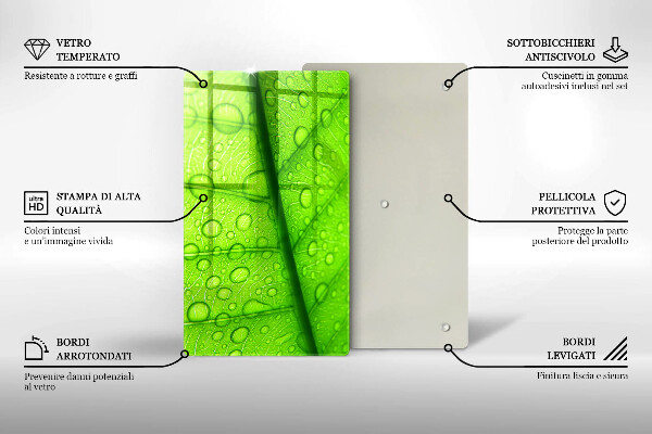 Kryt na sporák Detailný záber na list