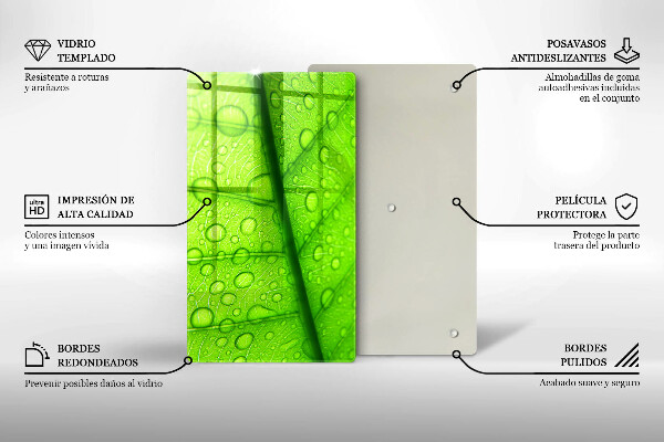 Kryt na sporák Detailný záber na list