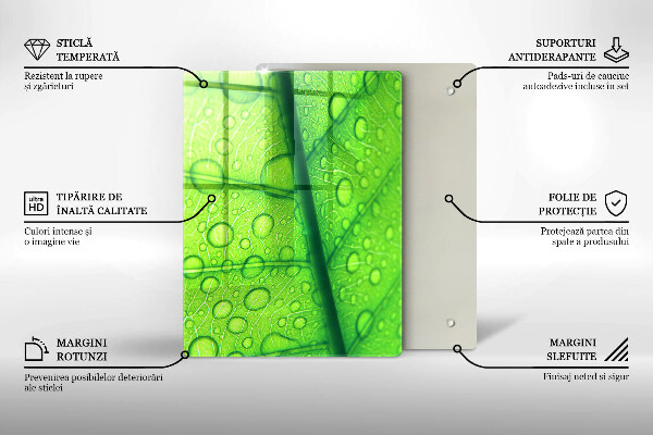 Kryt na sporák Detailný záber na list