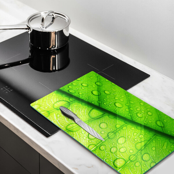 Kryt na sporák Detailný záber na list