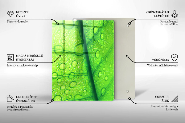 Kryt na sporák Detailný záber na list