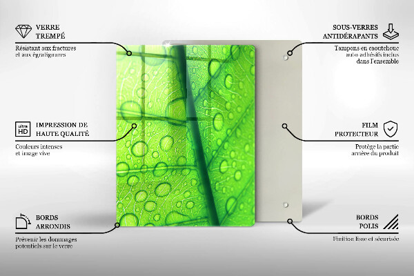 Kryt na sporák Detailný záber na list