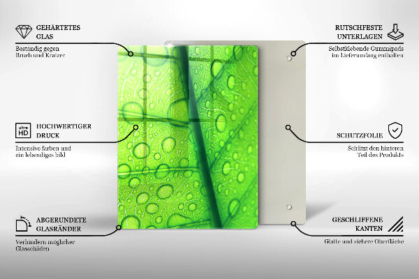 Kryt na sporák Detailný záber na list