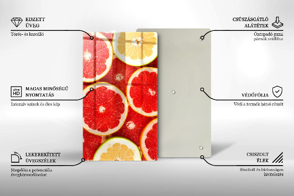 Kryt na sporák Plátky grapefruitu