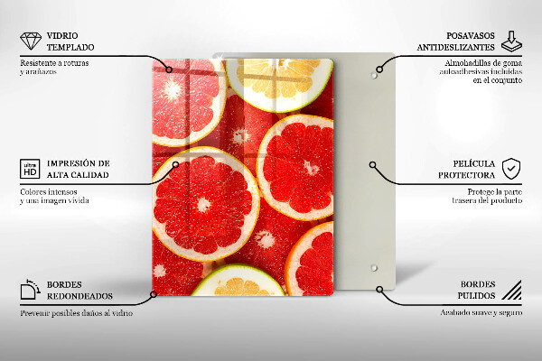 Kryt na sporák Plátky grapefruitu