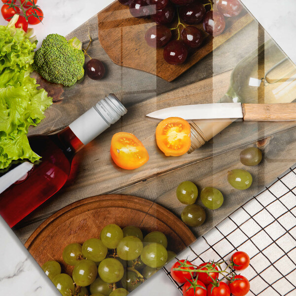 Kryt na sporák Fľaše na víno a hrozno