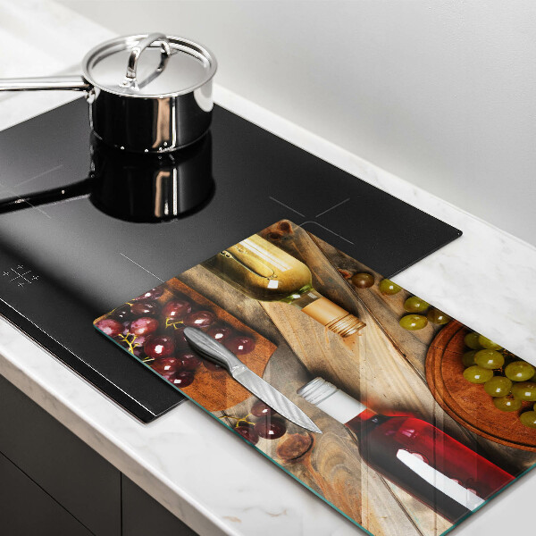 Kryt na sporák Fľaše na víno a hrozno