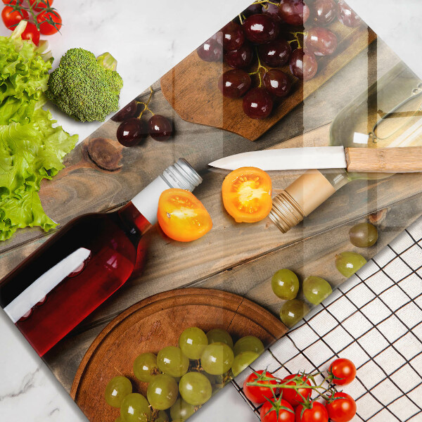 Kryt na sporák Fľaše na víno a hrozno