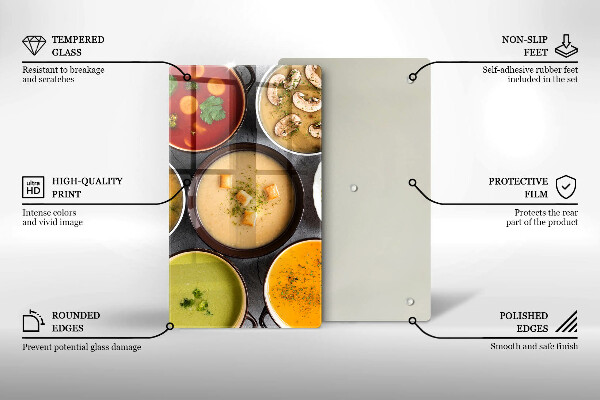 Kryt na sporák Farebné polievky