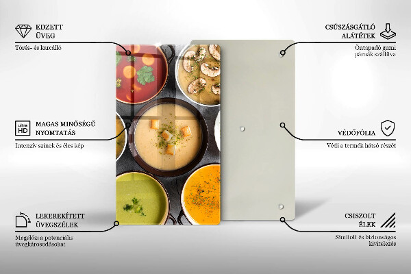 Kryt na sporák Farebné polievky