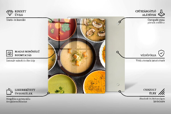 Kryt na sporák Farebné polievky