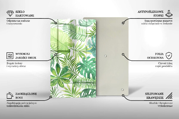 Kryt na sporák Akvarelové boho listy