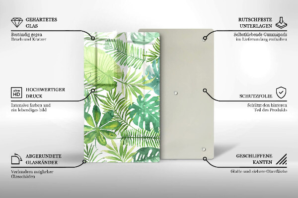 Kryt na sporák Akvarelové boho listy