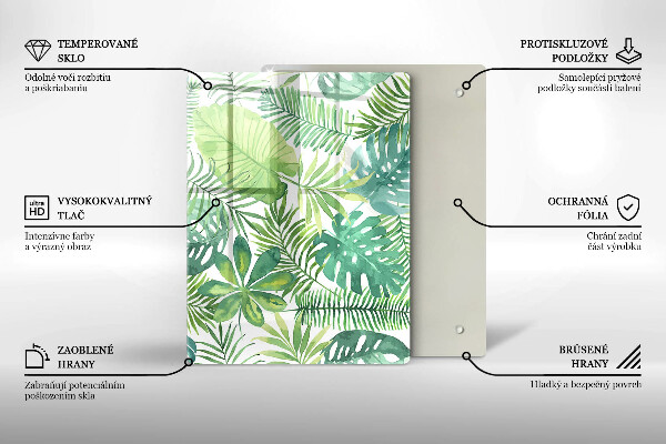 Kryt na sporák Akvarelové boho listy