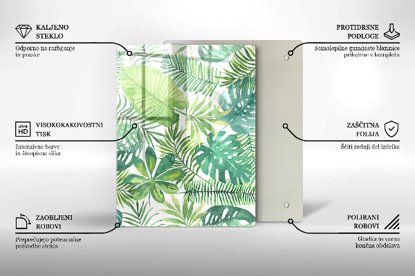 Kryt na sporák Akvarelové boho listy