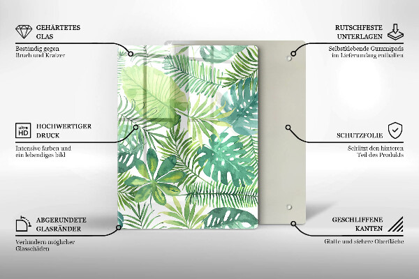 Kryt na sporák Akvarelové boho listy