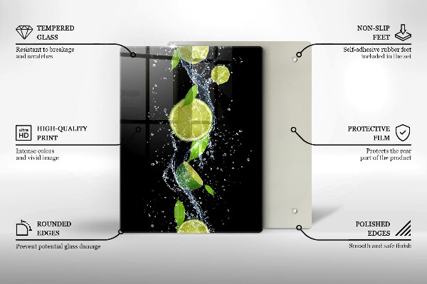 Kryt na sporák Šťavnaté limetky vo vode