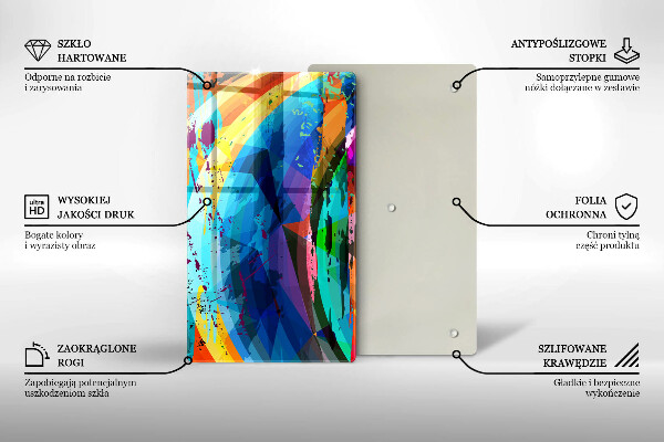 Kryt na sporák Farebné škvrny od farby