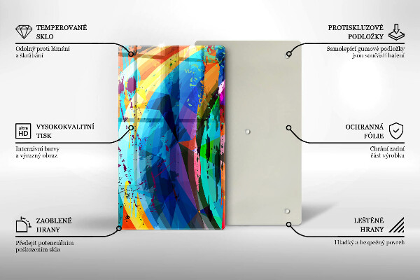 Kryt na sporák Farebné škvrny od farby