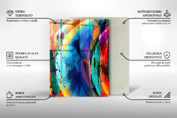 Kryt na sporák Farebné škvrny od farby