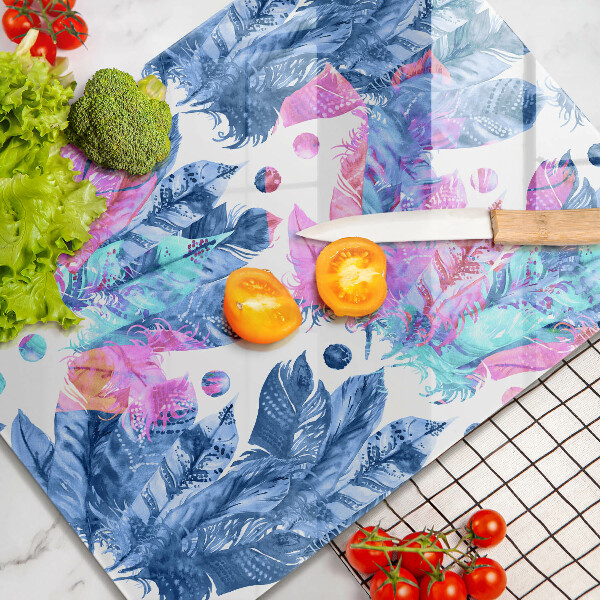 Kryt na indukčnú dosku Perie boho ilustrácie