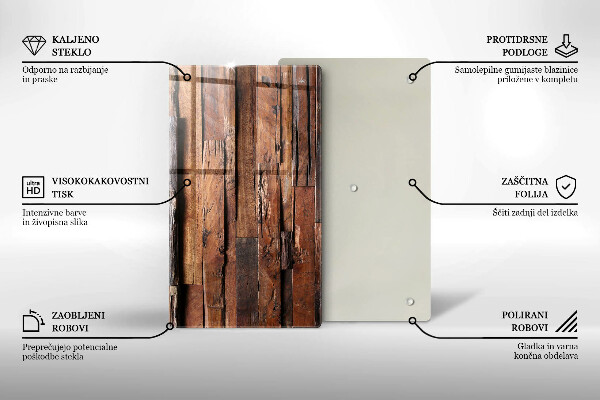 Kryt na sporák Dekoratívne drevené dosky