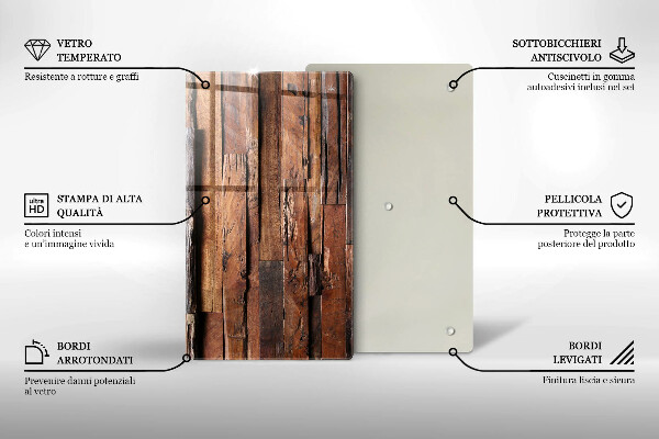 Kryt na sporák Dekoratívne drevené dosky