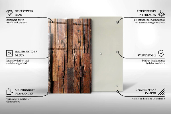 Kryt na sporák Dekoratívne drevené dosky