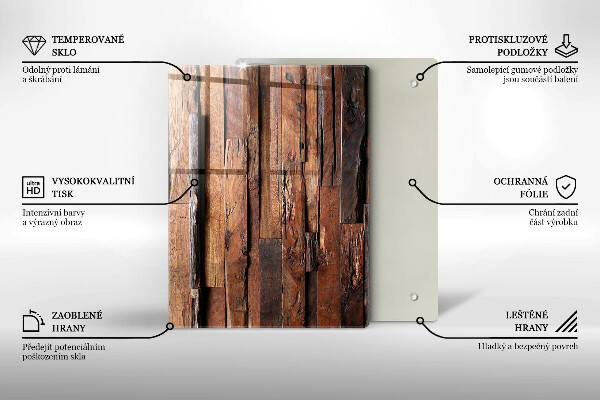 Kryt na sporák Dekoratívne drevené dosky