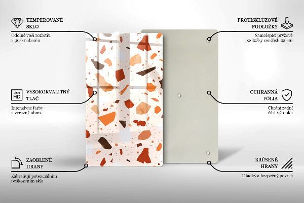 Kryt na indukčnú dosku Dekoratívna kamenina