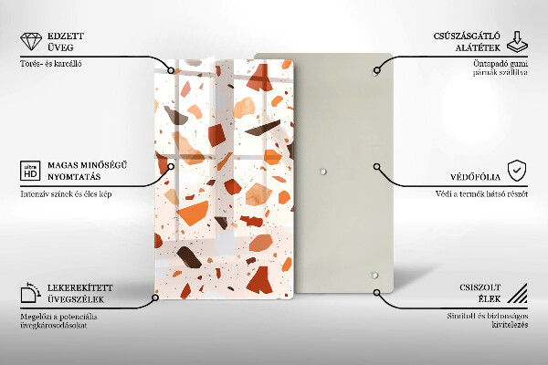 Kryt na indukčnú dosku Dekoratívna kamenina