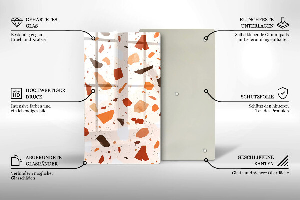 Kryt na indukčnú dosku Dekoratívna kamenina