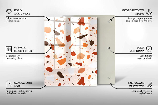 Kryt na indukčnú dosku Dekoratívna kamenina
