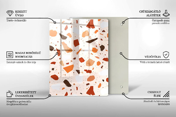 Kryt na indukčnú dosku Dekoratívna kamenina